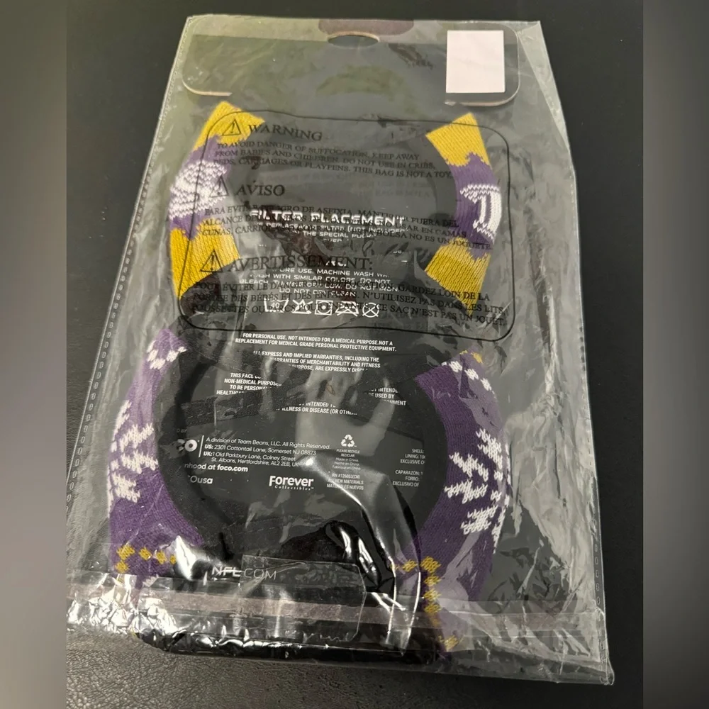 Baltimore Ravens Face Covers ~ 2 in Package
